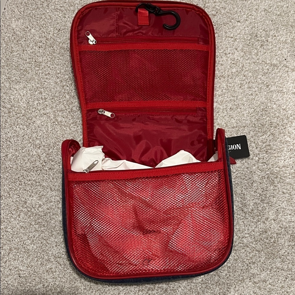 True Religion Denim and Red Toiletry Bag - Picture 5 of 5